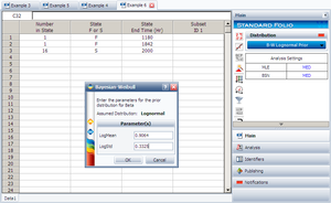 Weibull Distribution Example 6 Data and Prior.png