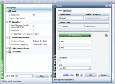 Load sharing parameters.