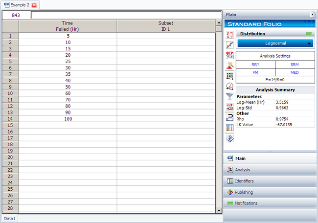 Lognormal Distribution Example 2 Data and Result.png