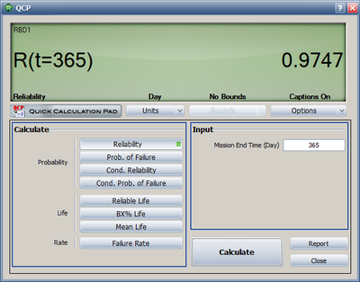 Result for the computer system reliability.